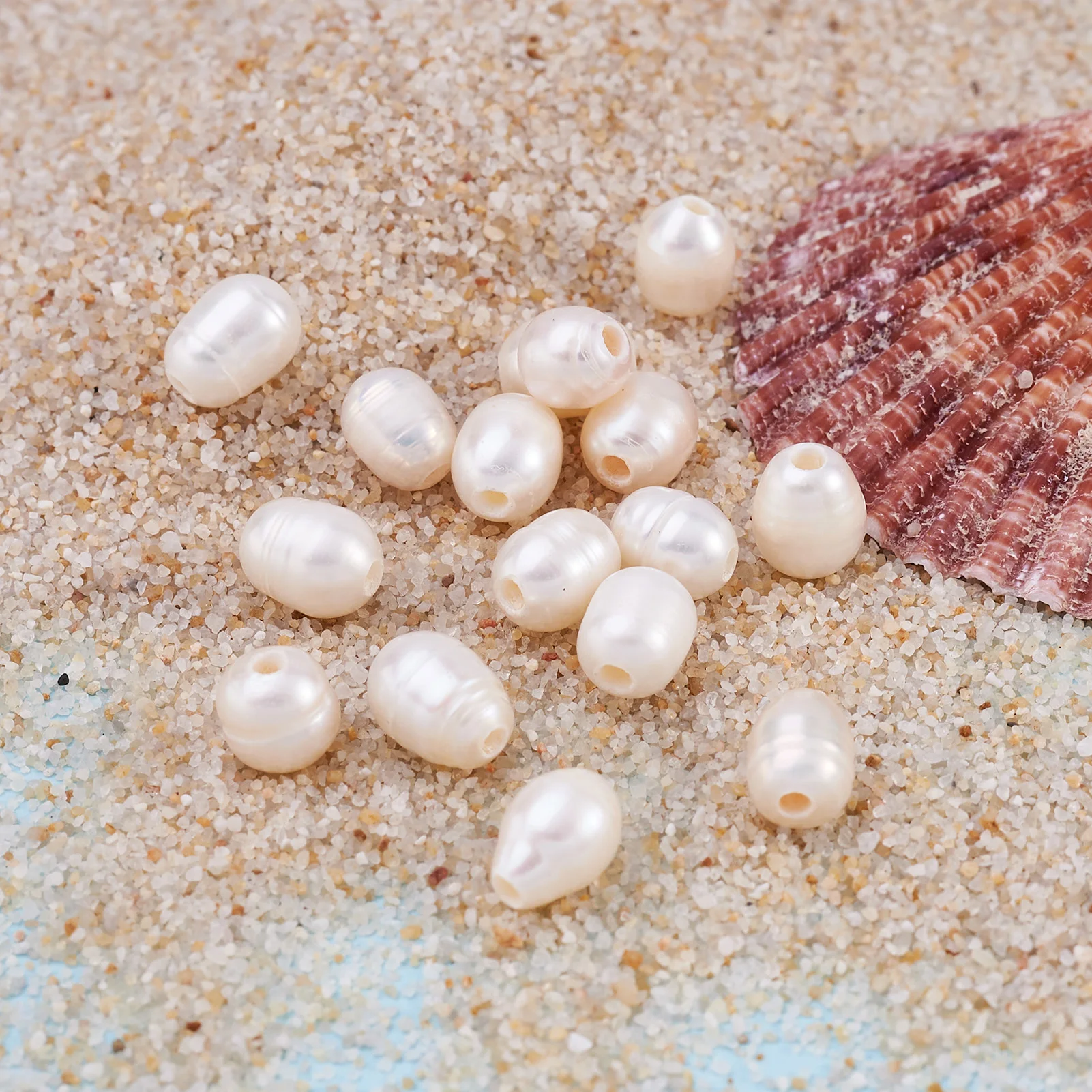 100Pcs Natural Freshwater Pearl Beads Irregular Large Hole Loose Spacer Bead For Bracelet Earring DIY Bridal Jewelry Making