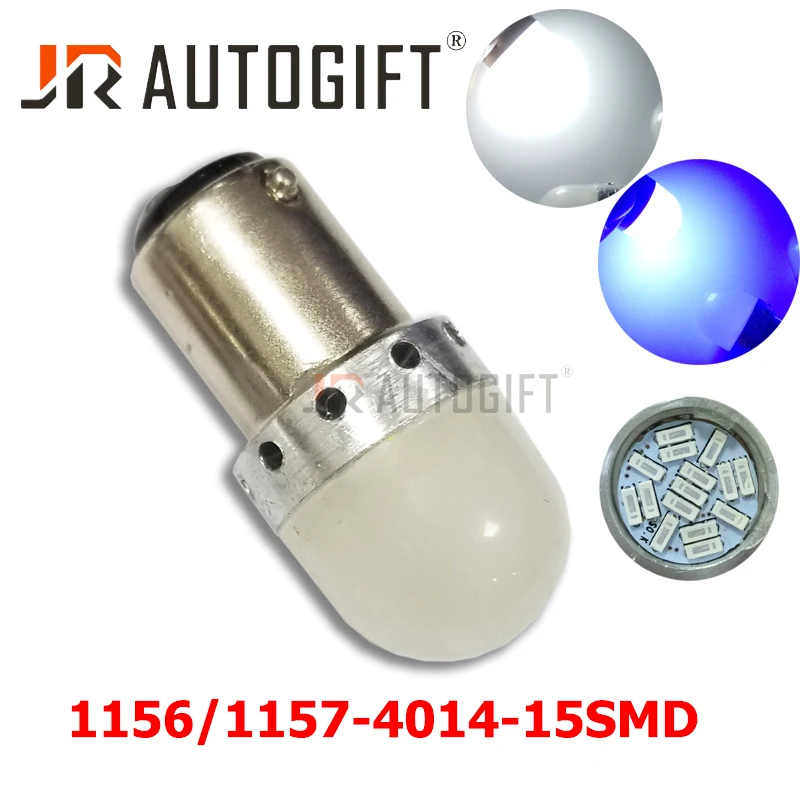 100x12 V Белый 1156 BA15S P21W 1157 BAY15D S25 синий 4014 15 Светодиодный фонарь с объективом автомобильный резервный задний фонарь задний тормоз задний фонарь