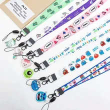 Мультипликационный узор многофункциональные ремни для мобильного телефона веревка милый ремень лента для беджей для Airpods чехол подвесная веревка ремень для брелка