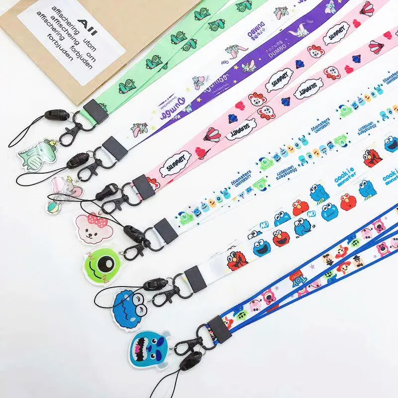 

Cartoon Pattern Multi-function Mobile Phone Straps Rope Cute Strap Neck Lanyards For Airpods Case Hang Rope Strap For Keychain