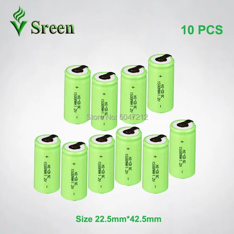 1500mAh 1 2 V SC NI CD аккумуляторная батарея DIY to Subc перезаряжаемые пакеты батарей