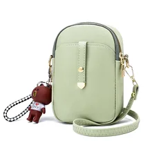 

women mobile phone bag cute mini shoulder bag PU leather small crossbody bag female gifts cash money bag ladies messenger bags