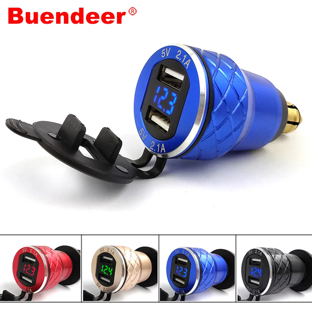 Buendeer для BMW R1200GSA R1200GS Hella DIN разъем алюминиевый двойной USB порт зарядки адаптер