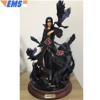 

13" NARUTO Statue Akatsuki Bust Uchiha Itachi Full-Length Portrait Uchiha Sasuke GK Action Collectible Model Toy BOX 33CM Z2593