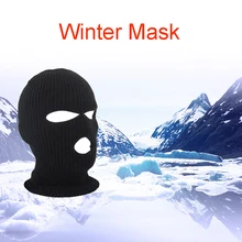 Армейская тактическая Зимняя Маска, теплая, лыжная, велосипедная, 3 отверстия, Балаклава, капюшон, шапка, маска для лица, для улицы, для пеших прогулок, теплая, лыжная маска