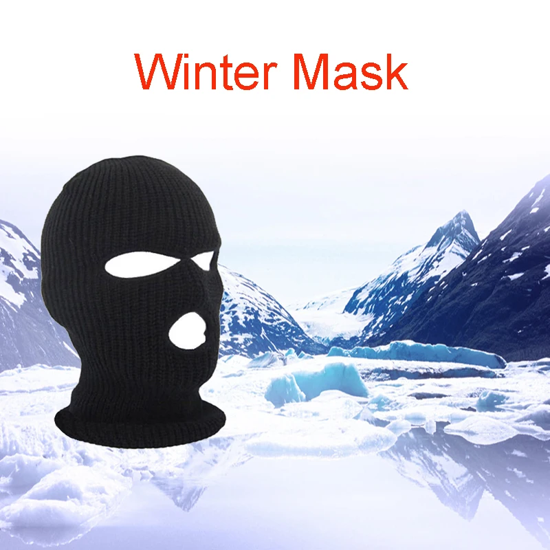 

Army Tactical Winter Mask Warm Ski Cycling 3 Hole Balaclava Hood Cap Full Face Mask Outdoor Hiking Warm Ski Mask