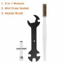 

3pcs/lot 3D Printer Cleaning Tool Set Multifunction 5 In 1 Wrench + Mini Cross Socket + Nozzle Brush For / MK8 / MK10 / M2000