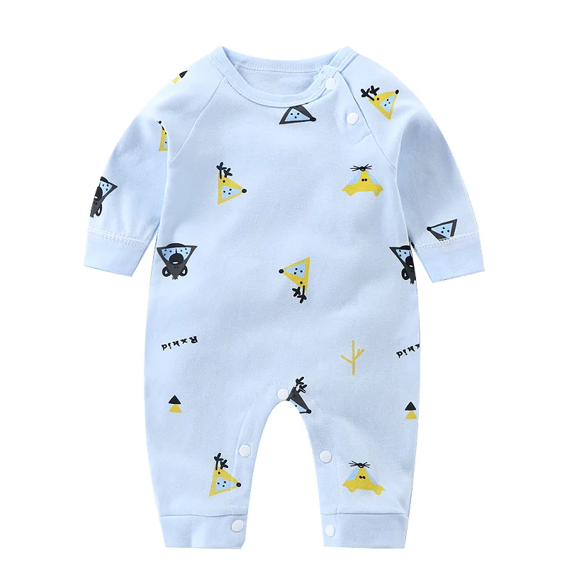 

ZWY1232 Newborn Autumn Spring Striped Romper Zipper Long-Sleeves Cotton Bebe Rompers Infant Baby Jumpsuit Clothes 0-24M