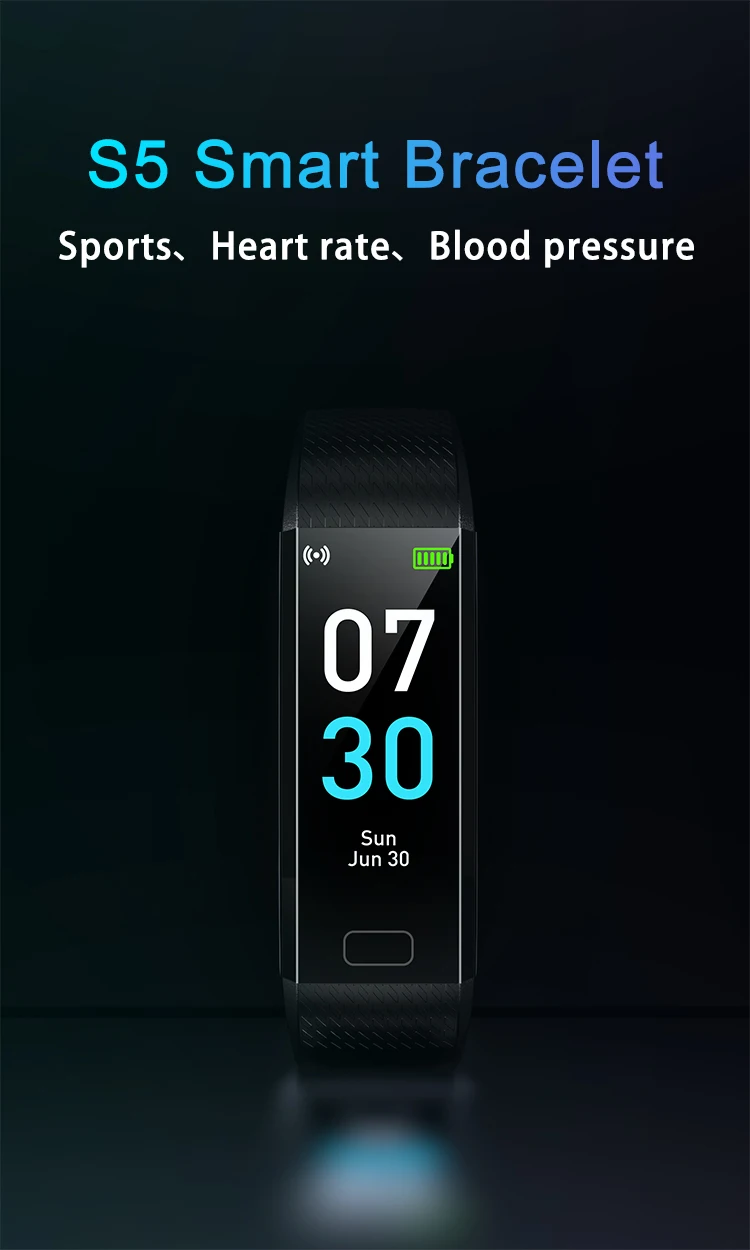 Smart watch s5 com monitor de pressão