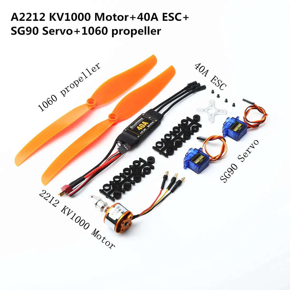 Новый стиль A2217/A2212 2200KV / 1000KV бесщеточный двигатель 30A 40A ESC SG90 9G микро сервопривод с