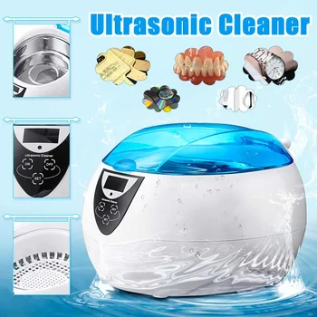

750ml Ultrasonic Cleaner Bath Timer for Jewelry Parts Glasses Manicure Stones Cutters Dental Razor Brush Ultrasound Sonic 50W