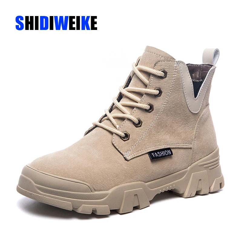 

2019 Autumn Genuine Leather Ankle Boots For Women Thick Bottom Fashion Sneakers Short Boots Flat Platform Boot Shoes Ladies Boot
