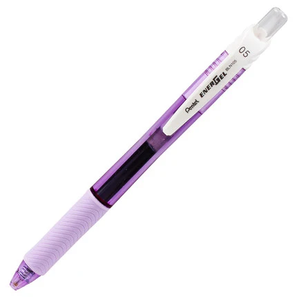 3 шт Pentel 0,5 мм BLN105 Япония Премиум жидкие чернила быстросохнущие иглы точка гелевая ручка Высокое качество отличное нажатие ручка - Цвет: purple Black core