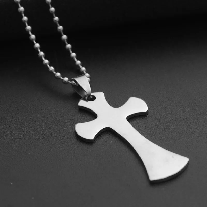 

Gift Stainless Steel Love Heart Cross blessing Necklace simple Religion Christian Jesus Cross Faith lucky Necklace gift jewelry