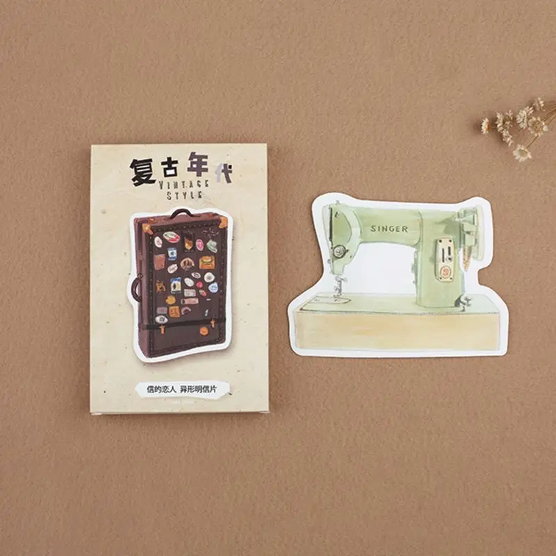 

Letter Of Lovers Boxed Alien Postcard "Retro Vintage" 30 Set Card Classic Retro Small Board Painted Retro Memories Card