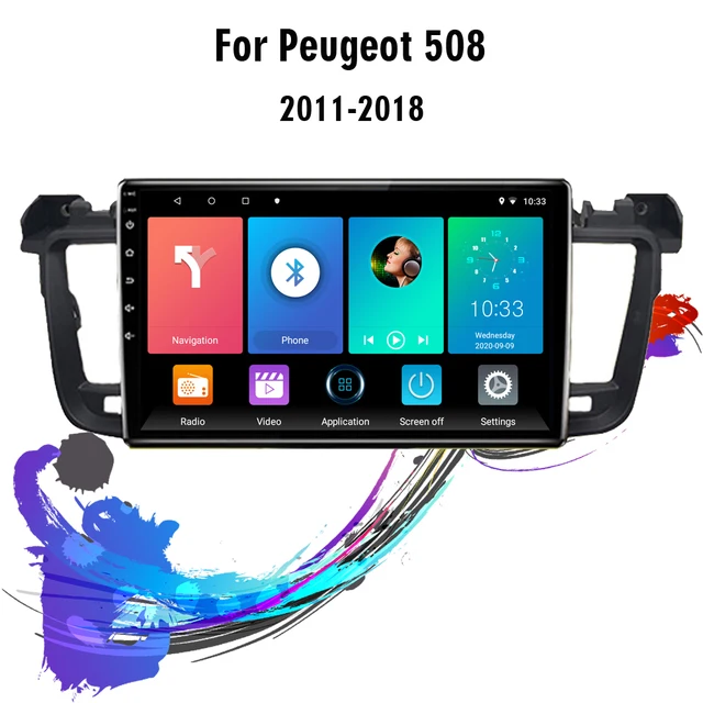 $139.56 Eastereggs For peugeot 508 2011-2018 2 Din Android  Car Radio GPS Multimedia Player Navigation GPS FM Head Unit With Frame