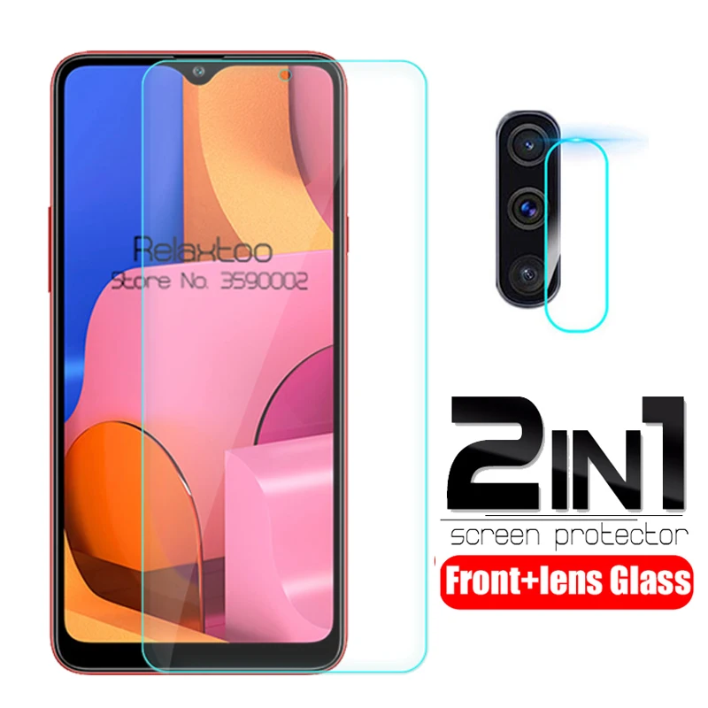 

2-in-1 camera lens tempered glass For samsung galaxy a20s 2019 screen protector samsun a 20s a207F SM-A207F 6.5" protective Film
