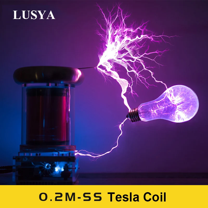 Lusya 0,2 м твердотельная катушка Тесла катушка для прослушивания музыки fulmination Storm T0828