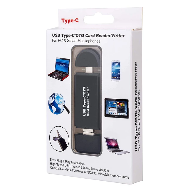 SD Card Reader USB 3.0 OTG Micro USB Type C Card Reader Lector SD Memory Card Reader For Micro SD TF USB Type-C OTG Cardreader 5