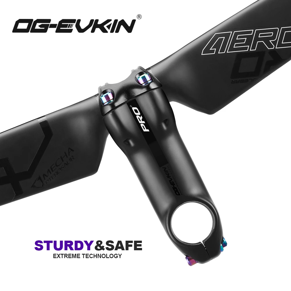 OG-EVKIN BS-004 Pro+ T1000 Carbon Stem 10 Degree 31.8MM Titanium