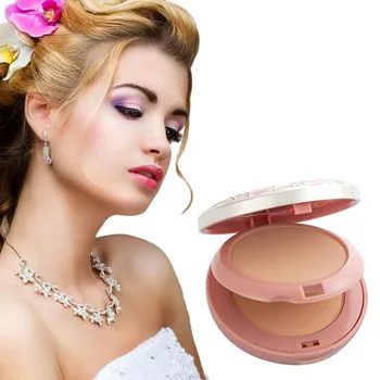 

Natural Long Lasting Brighten Face Powder Charm Women Oil-control Moisturizing Makeup Cosmetic With Fine&soft Powder Puff TSLM1