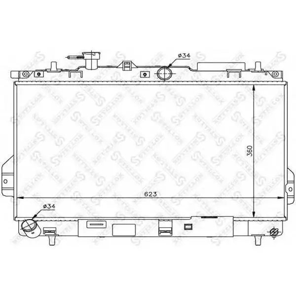 Радиатор системы охлаждения мКПП\ Hyundai Matrix 1.6/1.8 01 STEL