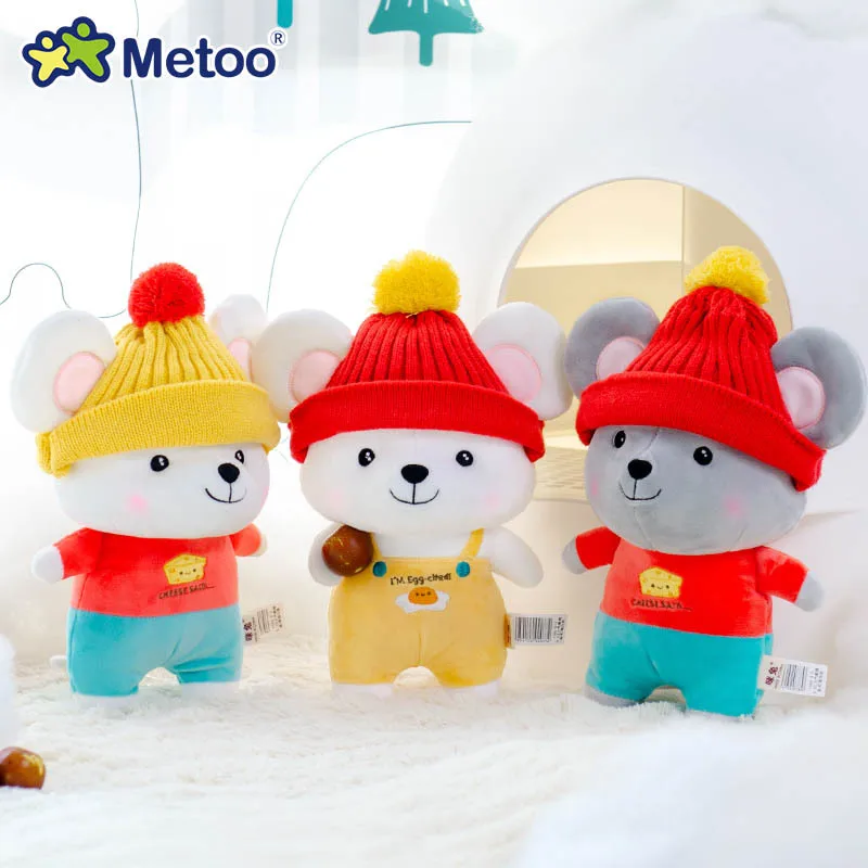 30 см мышь Metoo Кукла Мягкие игрушки Плюшевые животные детские игрушки для девочек Дети Мальчики Kawaii детские плюшевые игрушки мультфильм мягкие игрушки