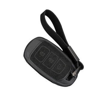 Nuova Cover chiave in pelle per auto in Tpu per Hyundai I30 Ix35 KONA Encino Solaris Azera Grandeur Ig Accent Santa Fe 2017 2018 - Nuova Cover chiave in pelle per auto in Tpu per Hyundai I30 Ix35 KONA Encino