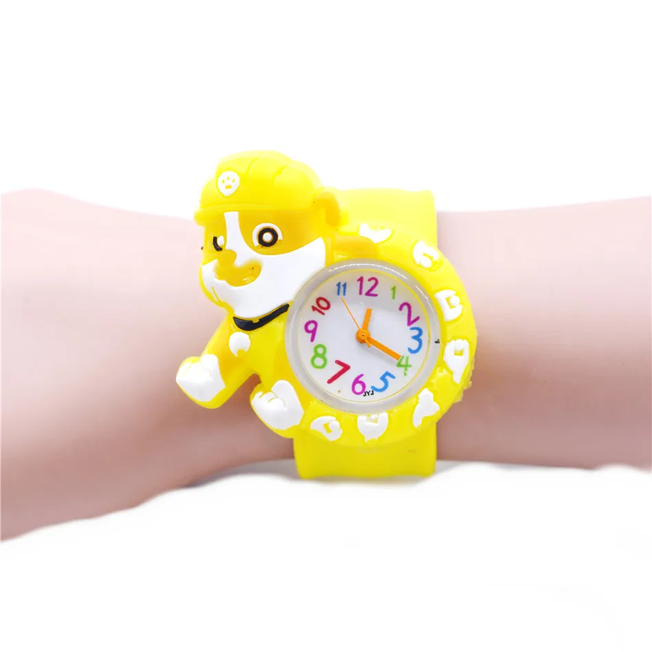 dog Watch Новые 3D Мультяшные милые часы для девочек, детские популярные кварцевые наручные часы для мальчиков и девочек, подарок для детей, часы regarder - Цвет: dog Watch