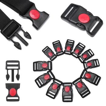 

2 Pcs 20/25mm Plastic Hardware Dual Adjustable Side Release Buckles Tactical Backpack Belt Bag Parts Strap Webbing Accessories