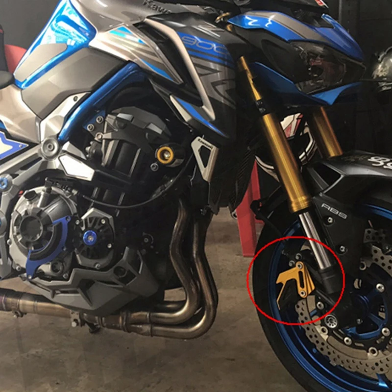 Мотоцикл с ЧПУ Алюминиевый Сплав передний тормозной суппорт протектор для Kawasaki Z800 2013-/Z900- тормозной суппорт защита