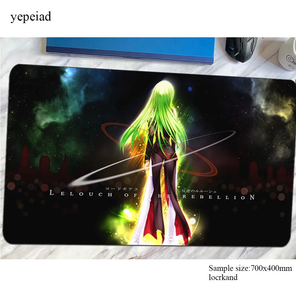 Коврик для мыши Code Geass locrkand, игровой коврик для мыши, большой геймерский коврик 800x400x4 мм, игровой компьютерный Настольный коврик для мыши, клавиатура, высококачественные игровые коврики