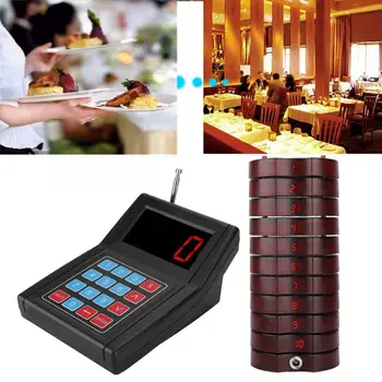 

10 pcs/Pack Long Distance Wireless Guest Paging Queuing System Receiver Red for SU-668 Paging Queue System Pager Waiter Calling