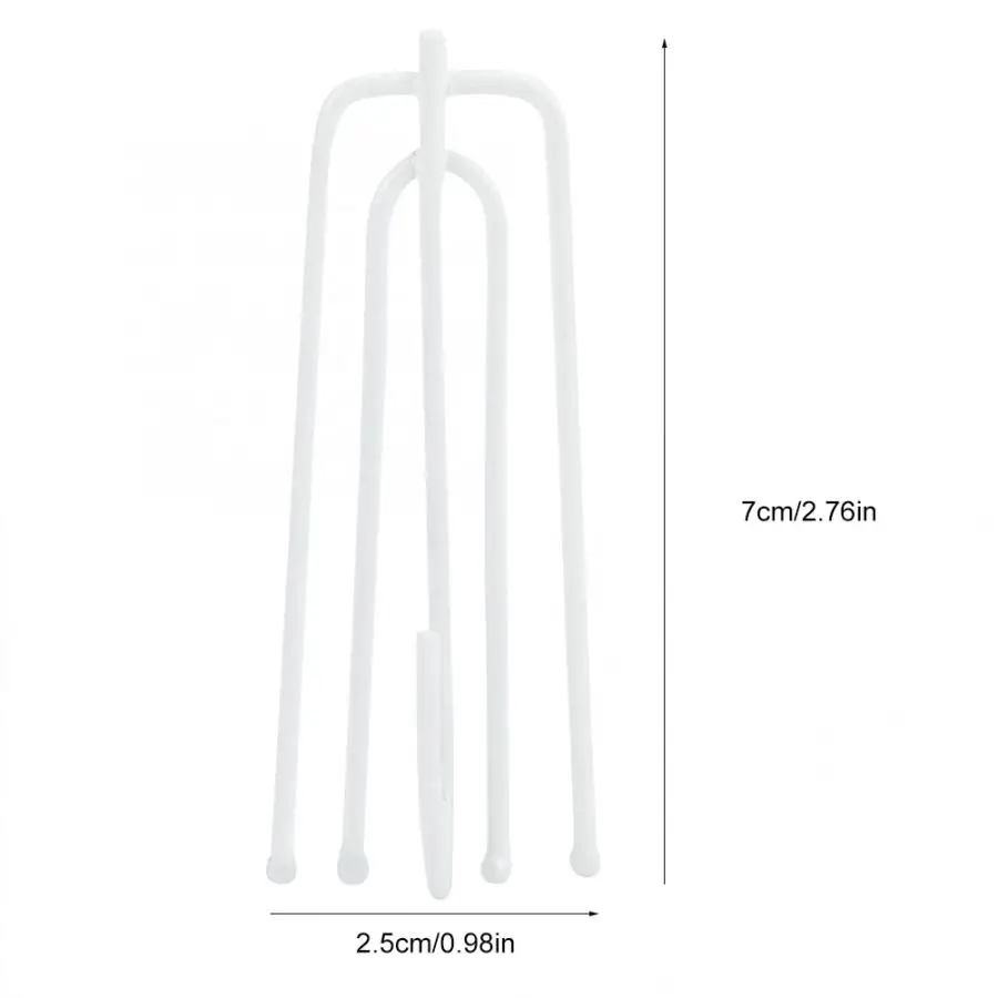150pcs / box Window Curtain 4-Prong Hooks Curtain Single Hooks Ring Curtain Accessory