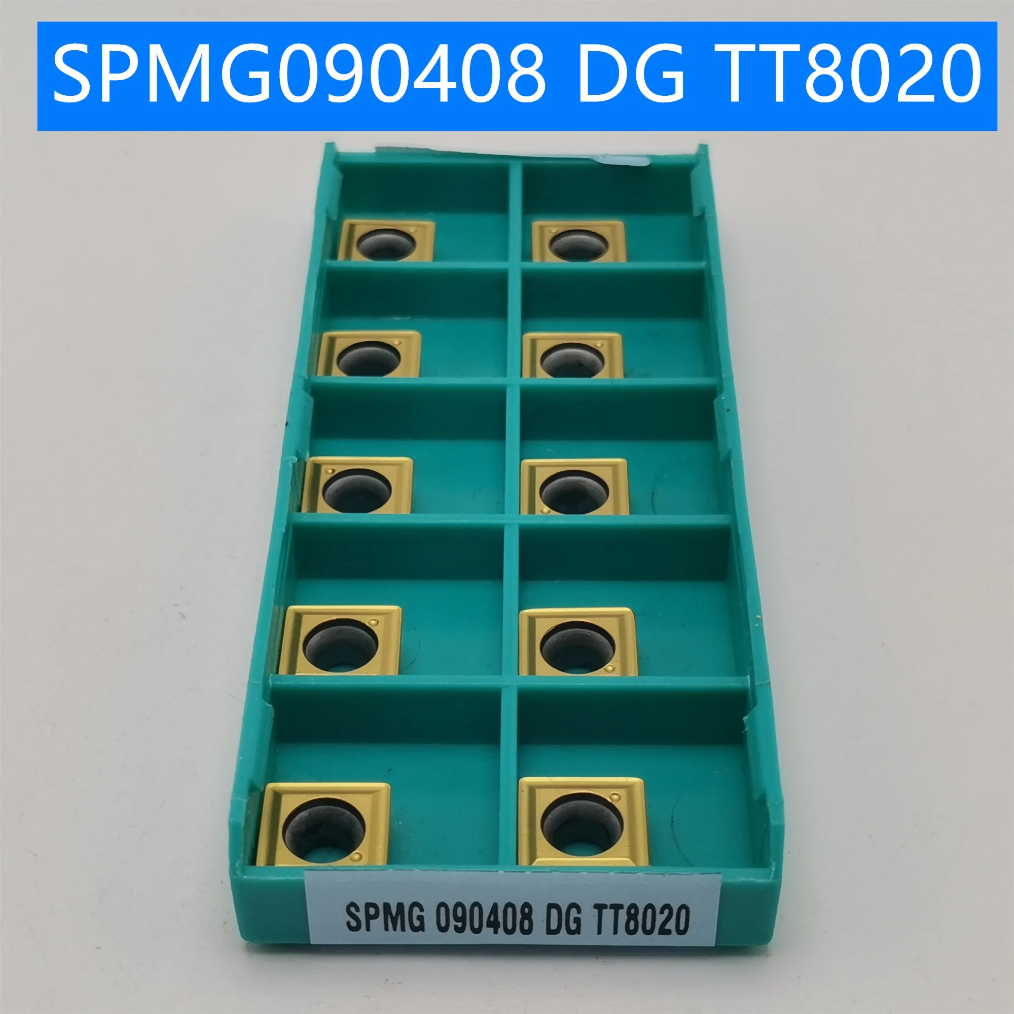 10 шт. SPMG090408 TT8020 поворотные твердосплавные вставки инструмент токарный фреза режущий инструмент для ЧПУ слот резки SPMG 090408
