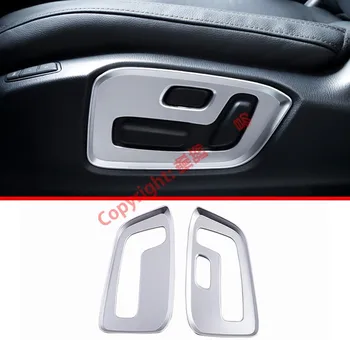 

ABS Pearl Chrome Interior Seat Adjustment Switch Knob Button Cover Trim For Mazda CX-5 2017 2018 2019