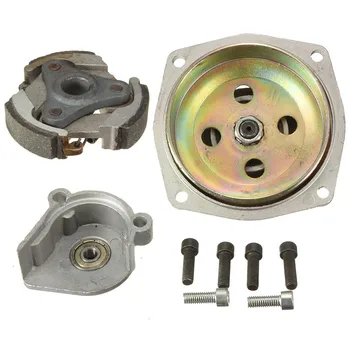 

Mini Cross-country Sports Car ATV 6 Teeth Gearbox Clutch Clutchbell Housing + 3 Shoe clutch + Pinion Cover Chain Replacement