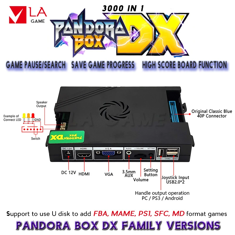 DIY аркадная машина аркадный набор для Pandora box dx 3000 в 1 игровая консоль счастливый