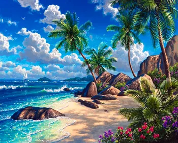 

40x50cm Frameless painting by numbers Nature Landscape On Canvas pictures by numbers Home Decoration DIY For Unique Gift