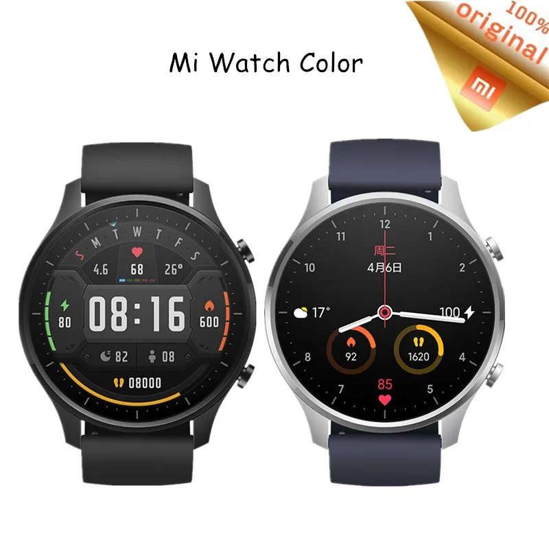 

Stock Xiaomi Mi Smart Watch Color NFC 1.39' AMOLED Multi-dial Bracelet Long BatteryWristwatch Sport Fitness Heart Rate Mi Watch
