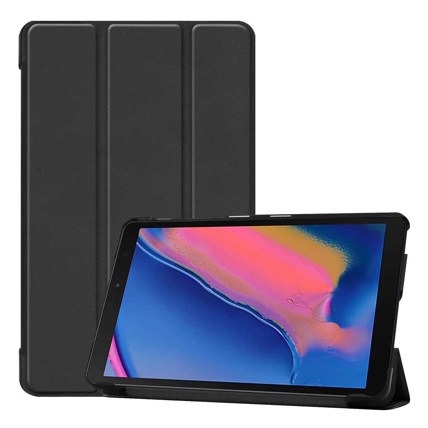 

Case for Galaxy Tab A 8.0, Slim Light Smart Cover Stand Hard Shell Folio Case for Galaxy Tab A with Pen 8.0" 2019 P205 P200