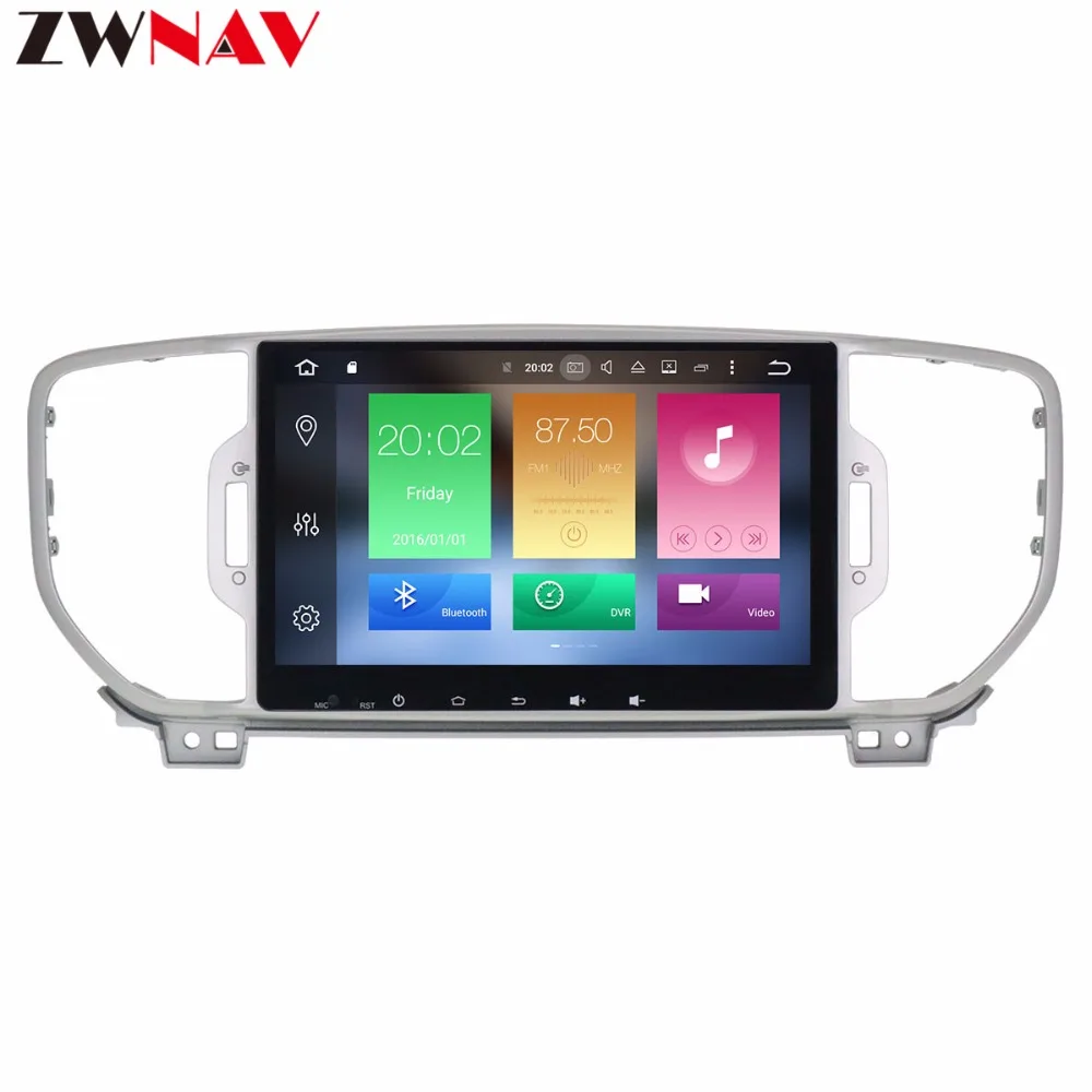 Excellent Android 9.1 Car Radio Multimedia Player GPS Navigator For KIA Sportage 4 2016 2017 2018 2019 wifi BT Audio 2Din no DVD head unit 8