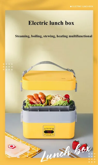 Multifunctional electric lunch box, household plug in bento box, steaming  and cooking hot rice divine device, heating lunch box, - AliExpress