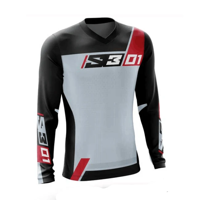 thumbnail image 1 of 2021 S3 Racing M1 MX Motocross Offroad Mtb Downhill Jersey Ciclismo Mountain Bike DH Maillot Ciclismo Hombre Jersey de secado rápido, 1 of 5