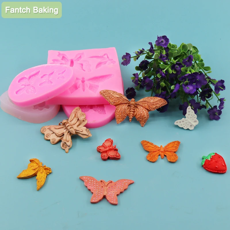 3D Butterfly Silicone Mould Fondant Chocolate Cake Decorating Baking Mold  DIY