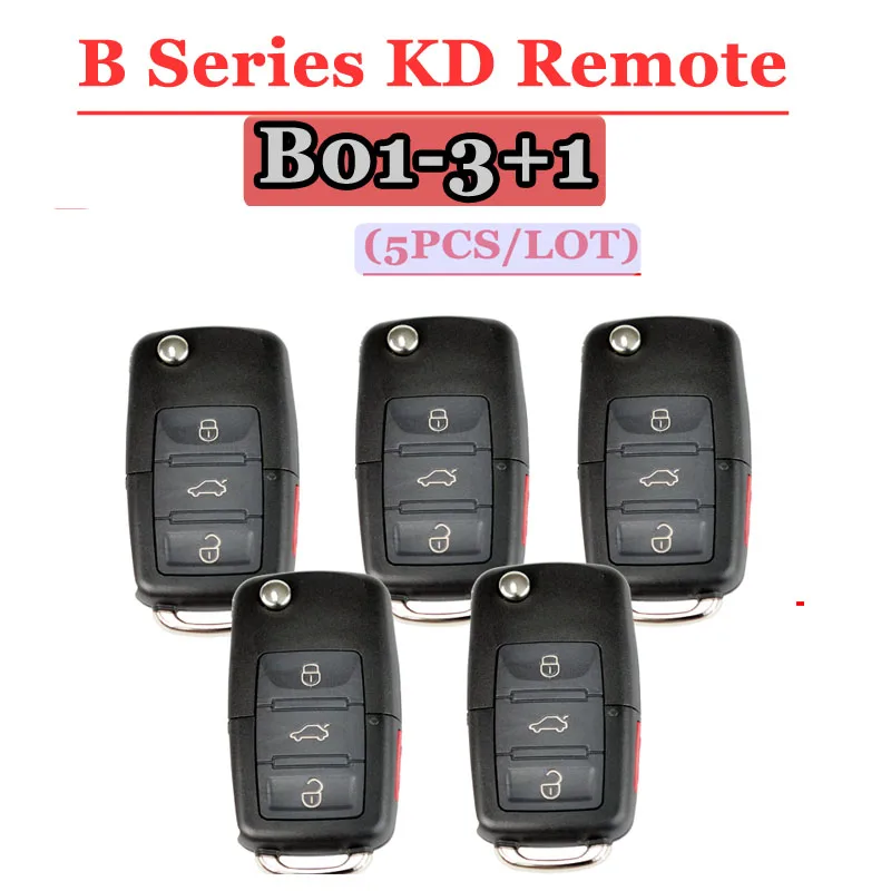 KEYDIY KD Key B01 Remote Control 3+1 Button B Series Remote Control For VW Style For KD900(KD200) Machine (5Pcs/Lot)
