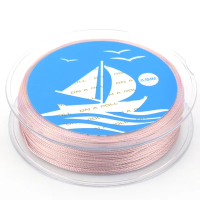 15 45m 0.5mm Nylon Cord Thread Chinese Knot Macrame Cord Bracelet Braided String DIY Tassels Beading Jewelry Cord String Thread - Цвет: 15