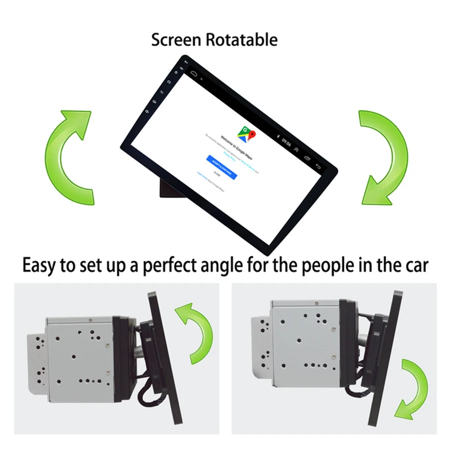  2DIN Rotatable 10.1