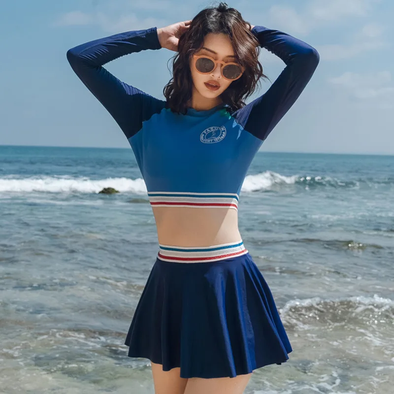 Womens Swim Wear Swimsuit Girl Badpak Plus Size Two Piece Bathing Suit Bikinis 2019 Mujer White Separate Swimwear High Waisted