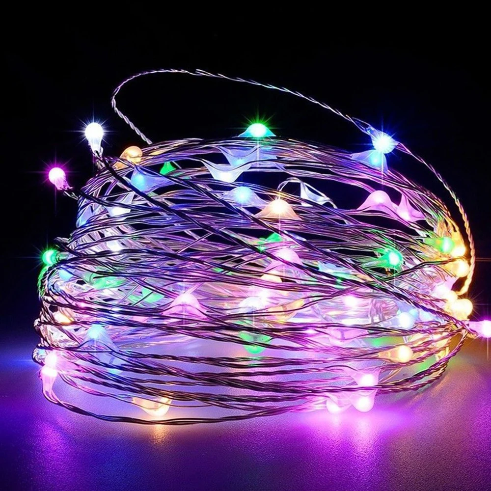 

Foxanon LED String Light 2m 5m 10m LED Fairy Light Christmas Outdoor Garland for Holiday Home Wedding Halloween Decoration